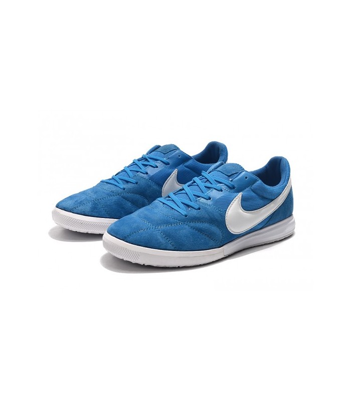 کفش فوتسال نایک پریمیر سالا آبی طرح اصلی Nike Premier Sala Ic B