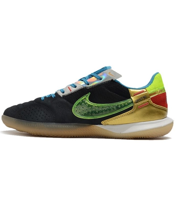 کفش فوتسال نایک استریت گتو طرح اصلی NIKE Street Gato Futsal Boot Black Yellow