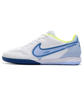 کفش فوتسال نایک تمپو لجند 9 طرح اصلی NIKE Tiempo Legend 9 Pro Futsal White/Blue