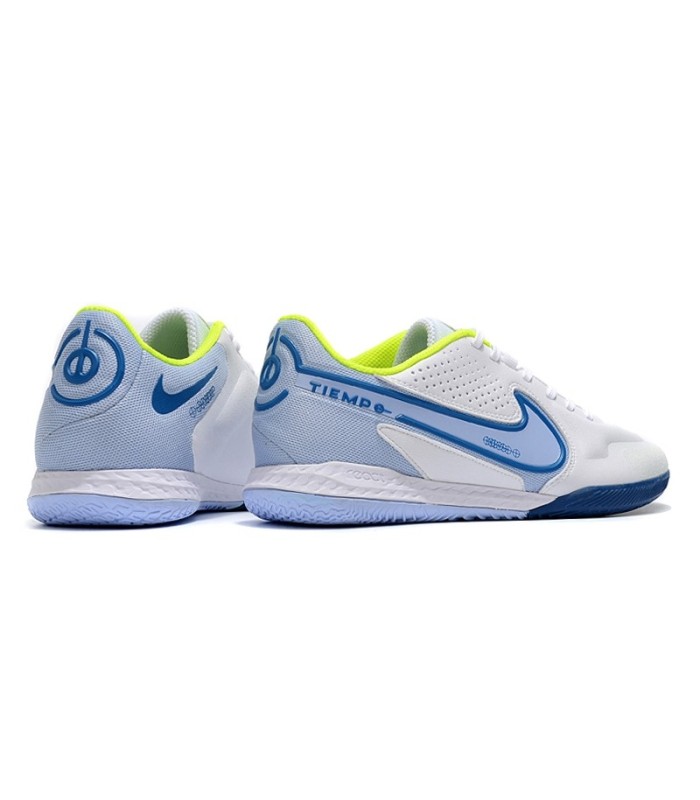 کفش فوتسال نایک تمپو لجند 9 طرح اصلی NIKE Tiempo Legend 9 Pro Futsal White/Blue