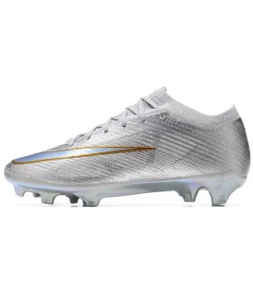 کفش فوتبال نایک مرکوریال ایرزوم ویپور 15 طرح اصلی NIKE Air Zoom Mercurial Vapor 15 Elite FG XXV Silver/Gold