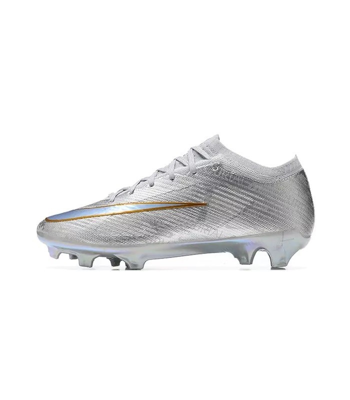 کفش فوتبال نایک مرکوریال ایرزوم ویپور 15 طرح اصلی NIKE Air Zoom Mercurial Vapor 15 Elite FG XXV Silver/Gold