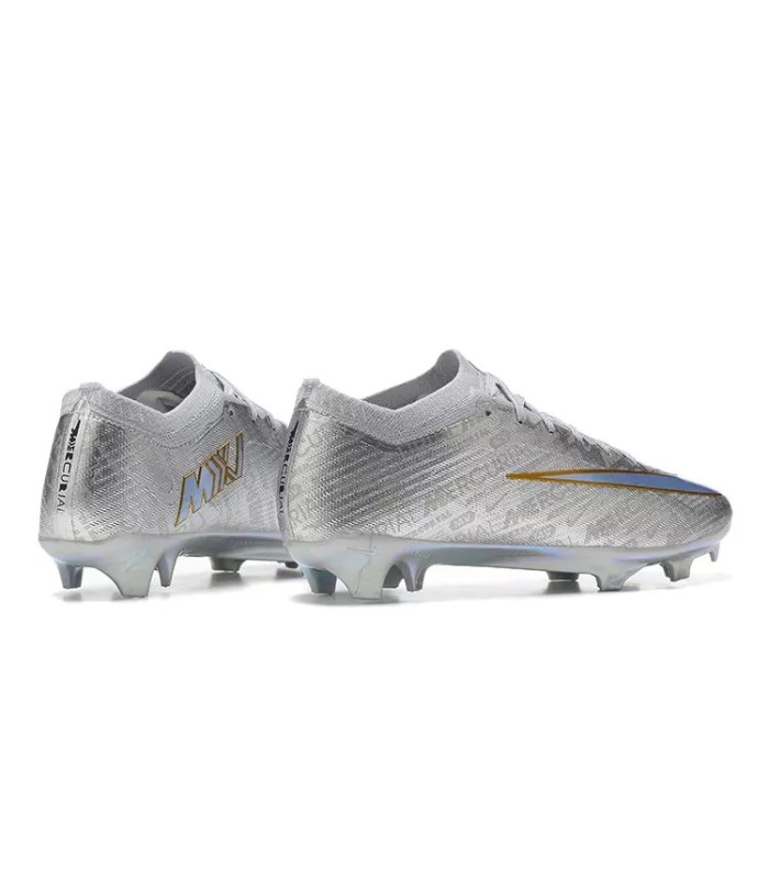 کفش فوتبال نایک مرکوریال ایرزوم ویپور 15 طرح اصلی NIKE Air Zoom Mercurial Vapor 15 Elite FG XXV Silver/Gold
