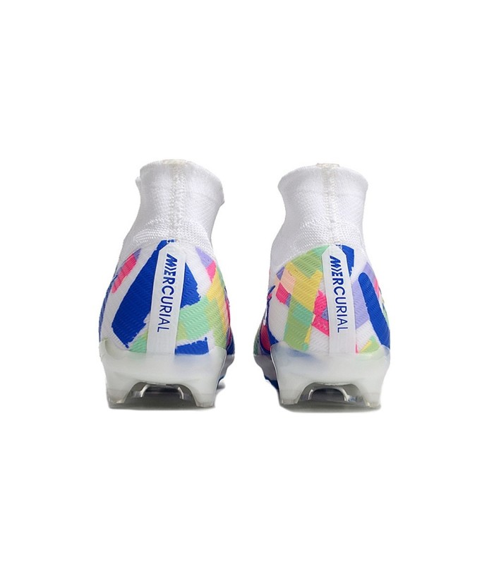 کفش فوتبال نایک مرکوریال ایرزوم ویپور 15 طرح اصلی Nike Air Zoom Mercurial Vapor 15 Elite FG So Cal Disruption - Sail/Racer Blue