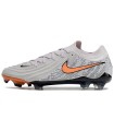 کفش فوتبال نایک فانتوم جی ایکس 2 طوسی نارنجی طرح اصلی NIKE Phantom GX2 Elite LV8 FG Grey/Orange