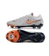 کفش فوتبال نایک فانتوم جی ایکس 2 طوسی نارنجی طرح اصلی NIKE Phantom GX2 Elite LV8 FG Grey/Orange