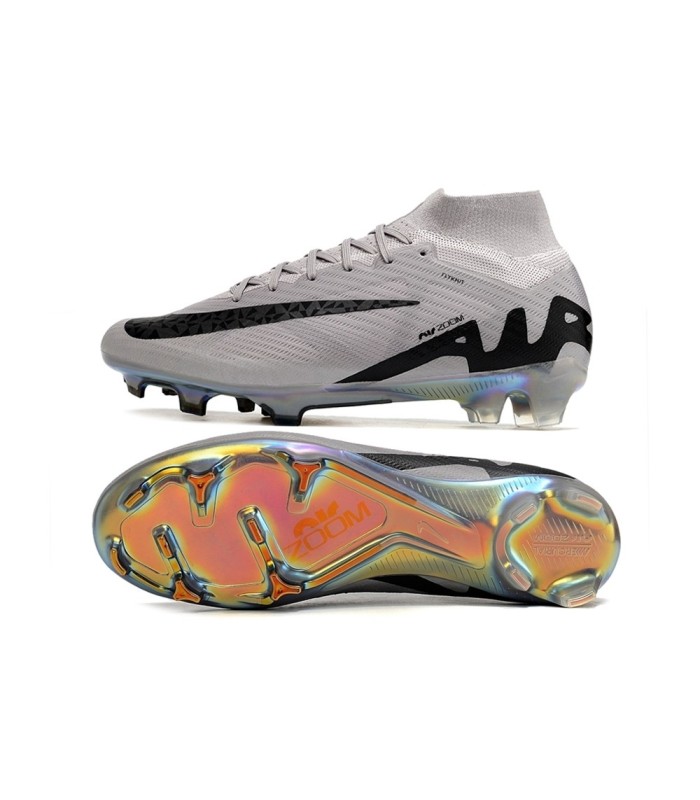 کفش فوتبال نایک مرکوریال ایرزوم ویپور 15 طرح اصلی طوسی NIKE Air Zoom Superfly 9 Elite FG Rising Gem