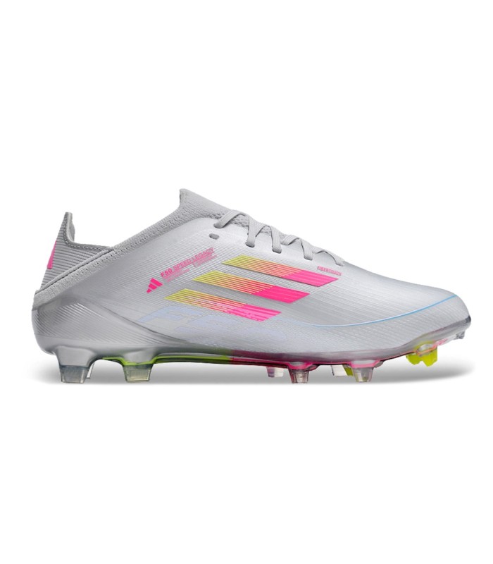 کفش فوتبال آدیداس F50 آدیزرو طرح اصلی Adidas F50 Adizero FG Silver/Yellow/Pink