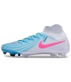 کفش فوتبال نایک فانتوم لونا 2 طرح اصلی سفید آبی NIKE Phantom Luna II Elite LV8 Blue/Grey/Pink