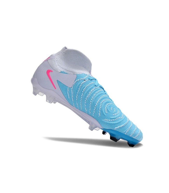 کفش فوتبال نایک فانتوم لونا 2 طرح اصلی سفید آبی NIKE Phantom Luna II Elite LV8 Blue/Grey/Pink