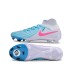 کفش فوتبال نایک فانتوم لونا 2 طرح اصلی سفید آبی NIKE Phantom Luna II Elite LV8 Blue/Grey/Pink