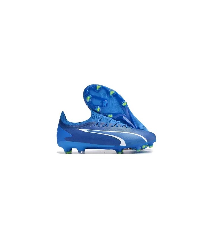 کفش فوتبال پوما اولترا طرح اصلی آبی Puma Ultra Ultimate FG Blue/White/Yellow