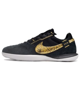 کفش فوتسال نایک استریت گتو طرح اصلی مشکی طلایی NIKE Street Gato Futsal Shoes Black/Gold