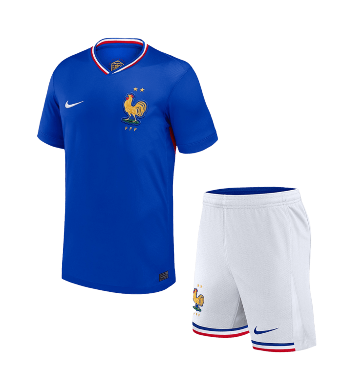 کیت و شورت اول فرانسه آبی France Home Kit 2024 With Short