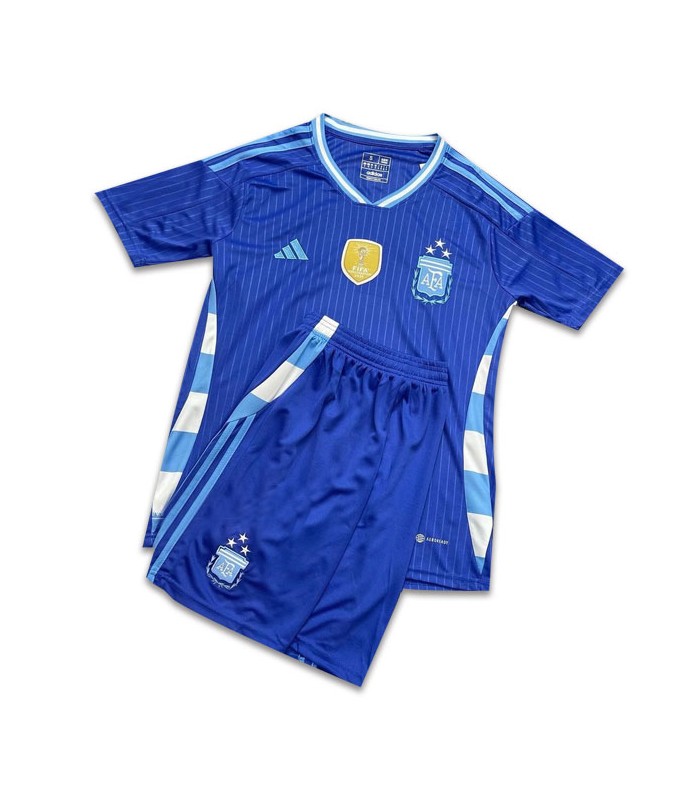 کیت و شورت دوم آرژانتین آبی Argentina Away Kit 2024 With Short