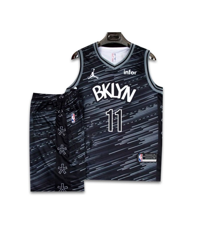 رکابی و شورت بسکتبال بکلین BKLYN Basketball Jersey 2024 Black/Gray