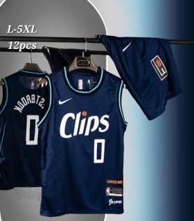 رکابی و شورت بسکتبال لس آنجلس کلیپر سورمه ای Los Angeles Clippers Basketball Jersey 2024