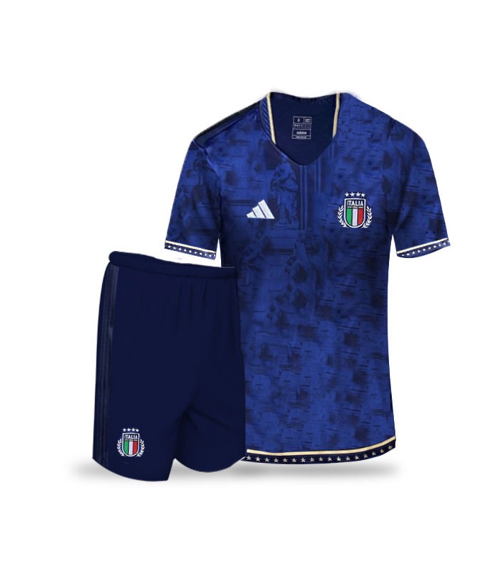 کیت و شورت کانسپت ایتالیا سورمه ای Italia Concept Kit 2024 With Short