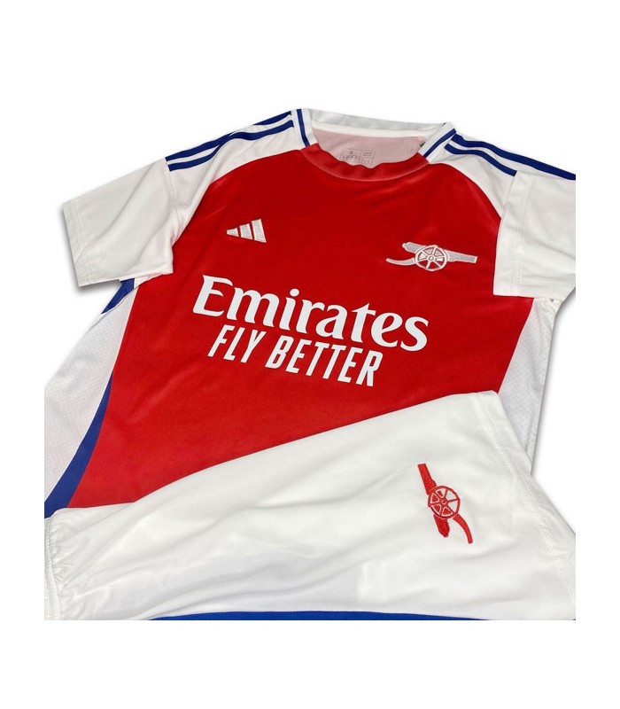 کیت و شورت اول آرسنال سفید قرمز Arsenal Home Kit 2024 With Short