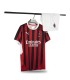 کیت و شورت اول آث میلان مشکی قرمز Ac Milan Home Kit 2025