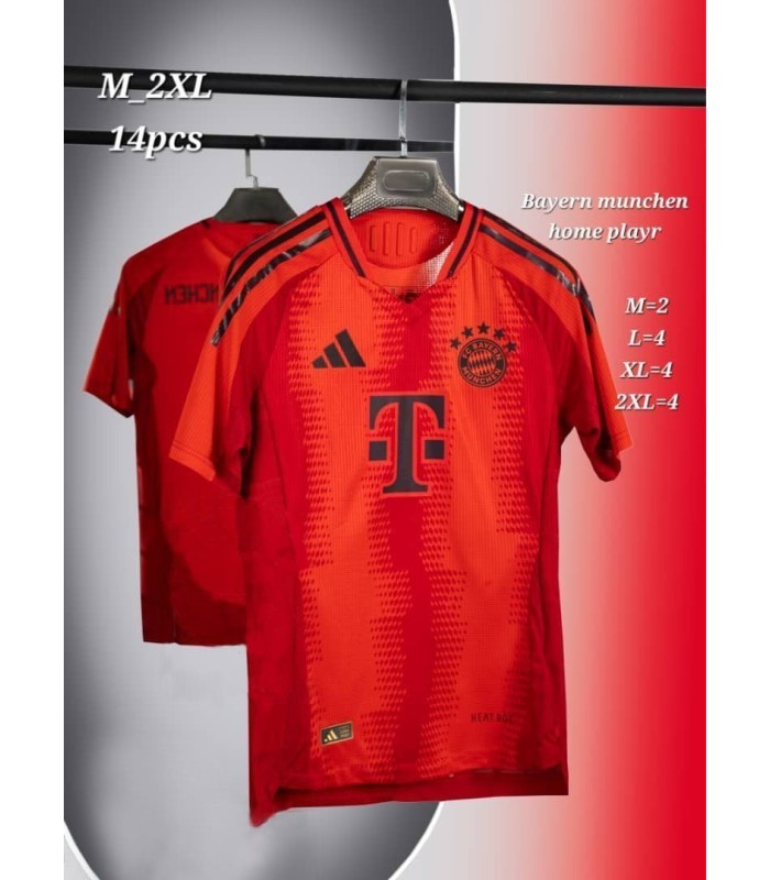 کیت تک پلیری اول بایرن مونیخ قرمز Bayern Munich Home Kit 2024 Playe