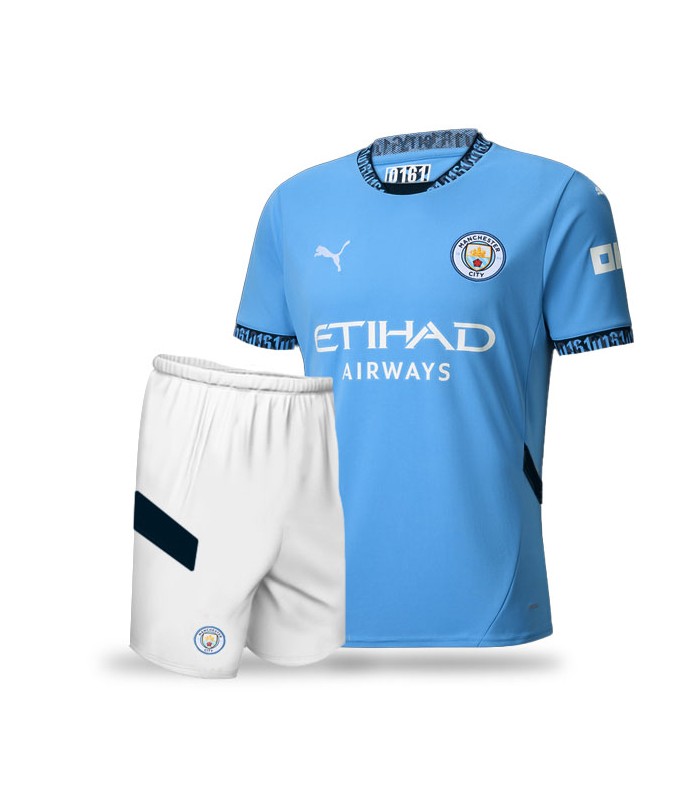 کیت و شورت اول منچسترسیتی آبی Manchester City Home Kit 2025