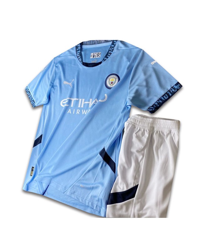 کیت و شورت اول منچسترسیتی آبی Manchester City Home Kit 2025