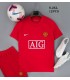 کیت و شورت اول منچستریونایتد قرمز Manchester United Classic Home kit 2007