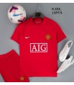 کیت و شورت اول منچستریونایتد قرمز Manchester United Classic Home kit 2007