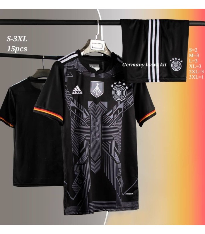 کیت و شورت کانسپت آلمان مشکی Germany Concept Kit 2024 With Short