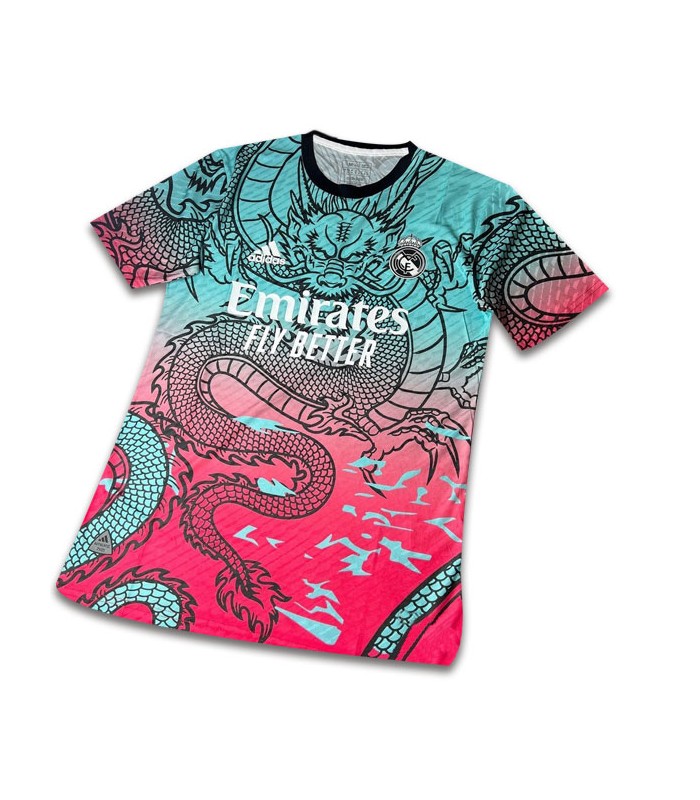 کیت پلیری دراگون رئال مادرید آبی صورتی Real Madrid Dragon Kit 2024 Player