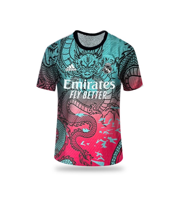 کیت پلیری دراگون رئال مادرید آبی صورتی Real Madrid Dragon Kit 2024 Player