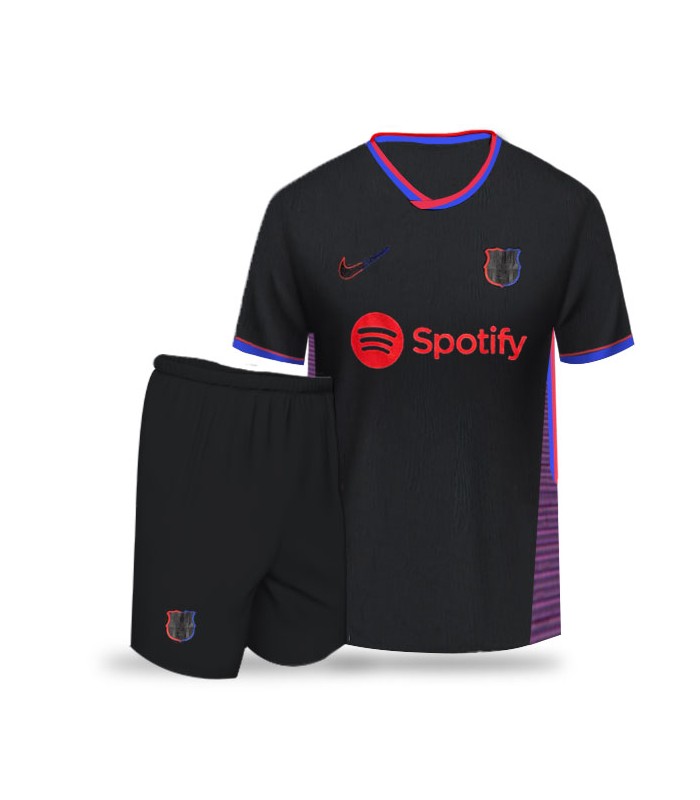 کیت و شورت دوم بارسلونا مشکی Barcelona Away Kit 2024