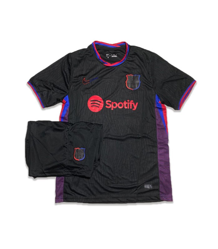کیت و شورت دوم بارسلونا مشکی Barcelona Away Kit 2024