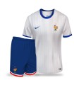 کیت و شورت دوم فرانسه سفید France AWAy Kit 2024 With Short