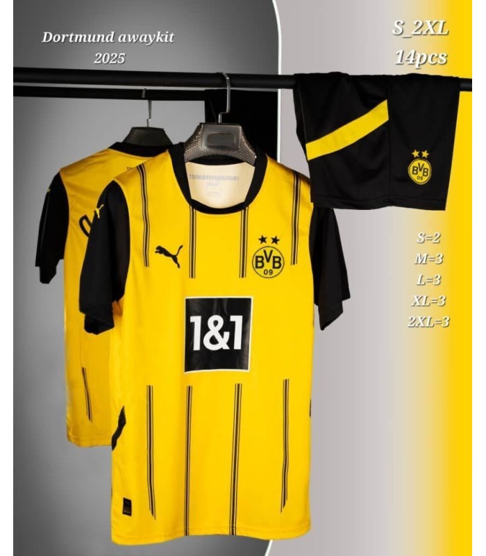 کیت و شورت اول دورتموند زرد مشکی Dortmund Home Kit 2024