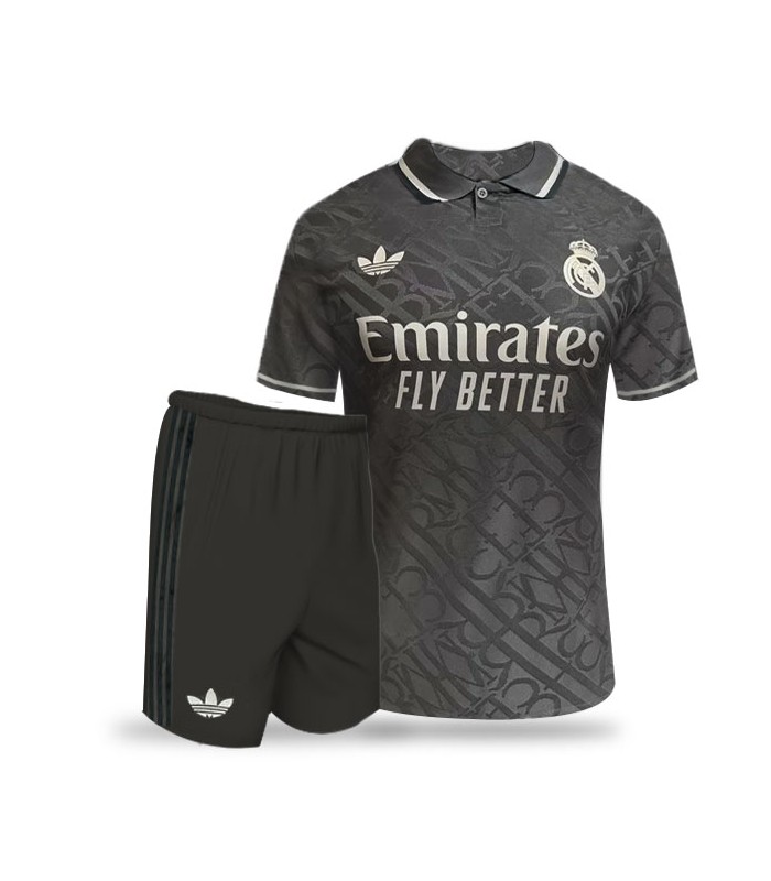 کیت و شورت سوم رئال مادرید مشکی Real Madrid 3rd kit 2024