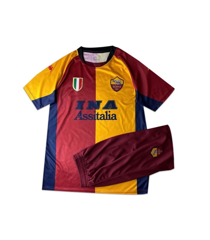 کیت و شورت کلاسیک آث رم As Roma Classic Kit With Short