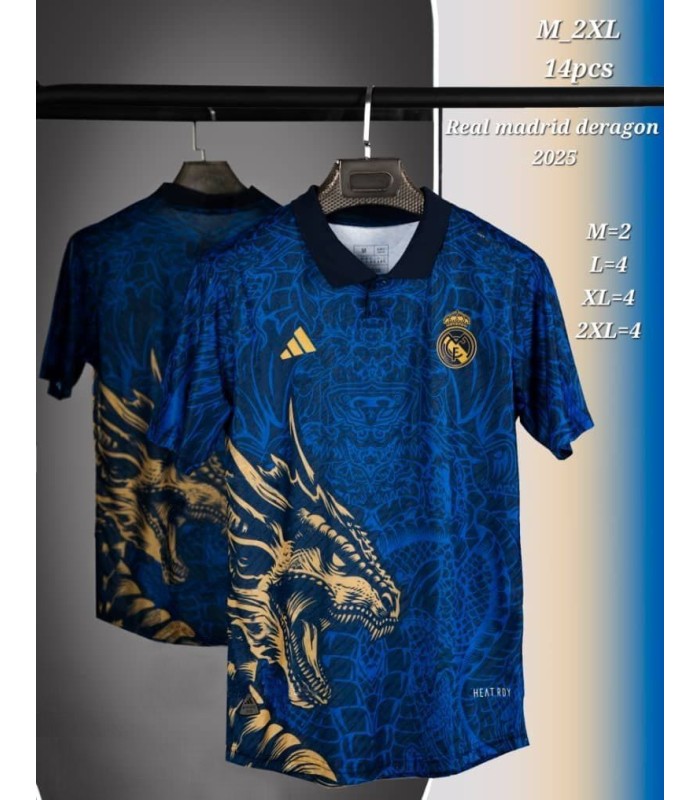 کیت پلیری دراگون عصبی رئال مادرید آبی مشکی Real Madrid Dragon kit 2024