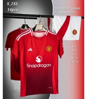 کیت و شورت اول منچستر یونایتد قرمز Manchester United Home Kit 2024