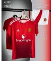 کیت و شورت اول منچستر یونایتد قرمز Manchester United Home Kit 2024