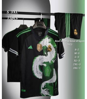 کیت و شورت پادشاهی دراگون رئال مادرید Real Madrid Deragon King's Kit 2000 With Short