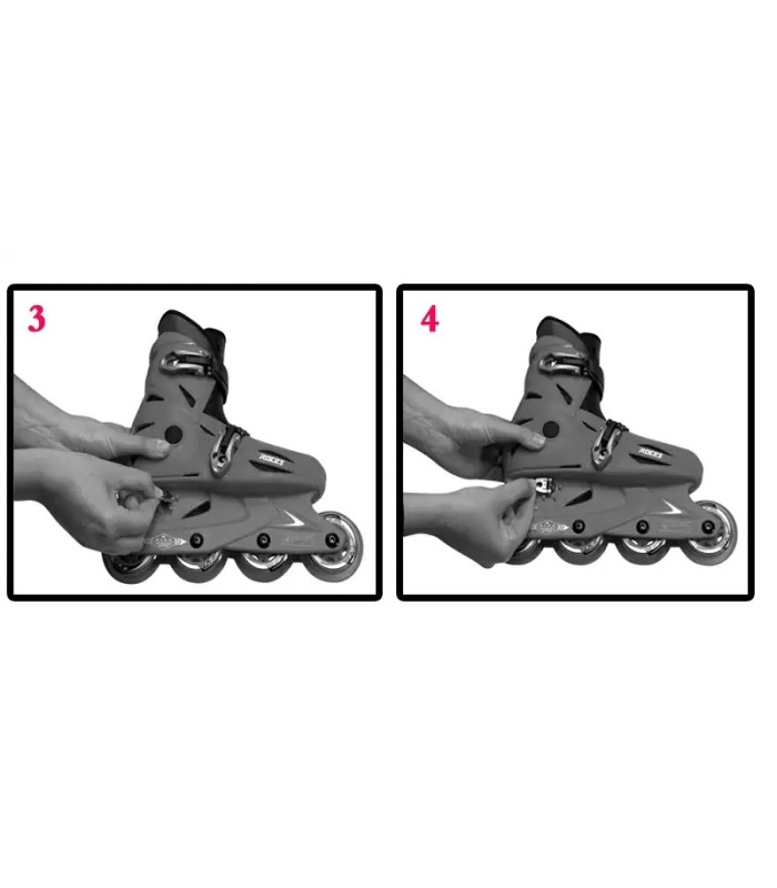 اسکیت روسز اورلاندو مشکی صورتی Roces skate Orlando Black Pink