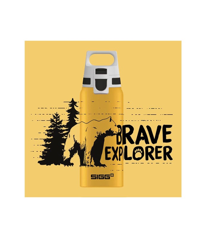 بطری نوشیدنی طرح خرس زرد Sigg WMB ONE Brave Eagle 600
