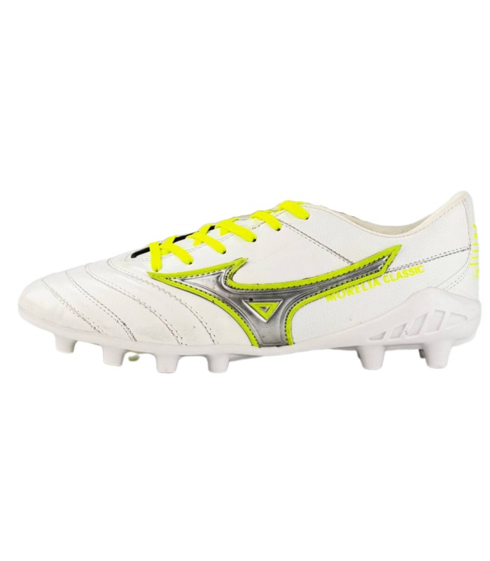 کفش فوتبال میزانو طرح اصلی سفید طوسی Mizuno Morelia Fg 2024