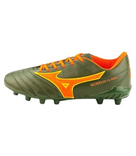 کفش فوتبال میزانو طرح اصلی سبز نارنجی Mizuno Morelia Fg 2024