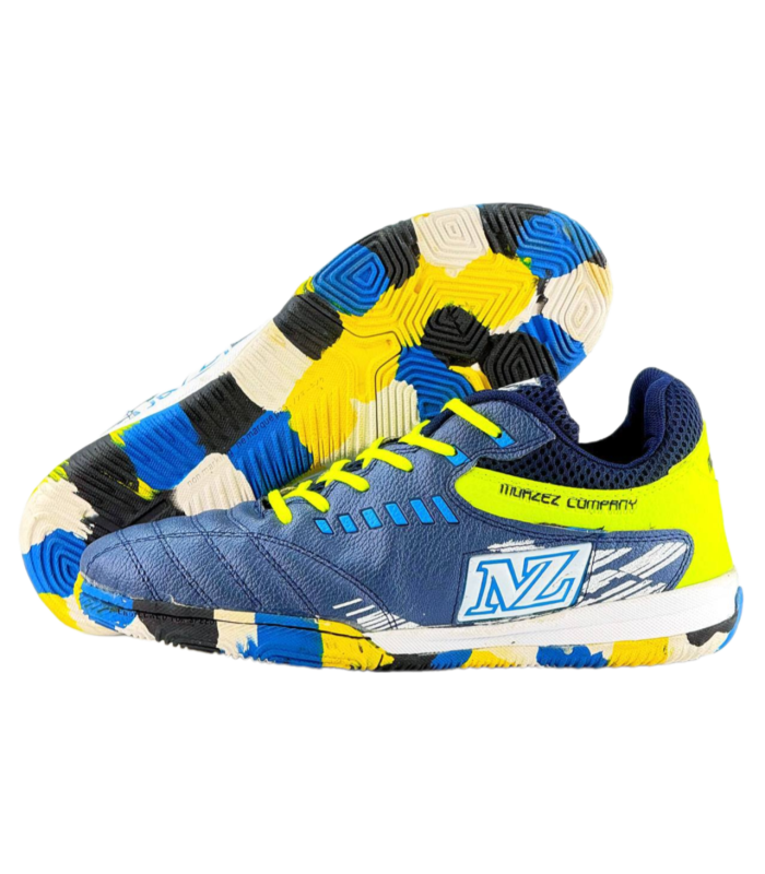 کفش فوتسال برند اختصاصی اصلی آبی MZ Indoor Shoes 2024