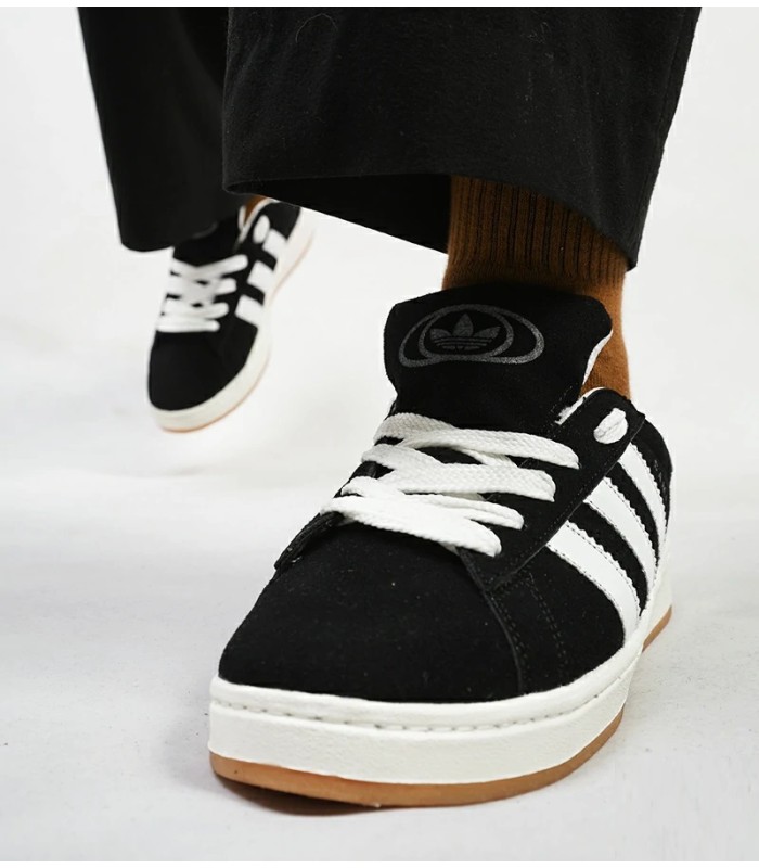 کفش پیاده روی زنانه آدیداس کامپوس مشکی و سفید طرح اصلی Adidas Campus