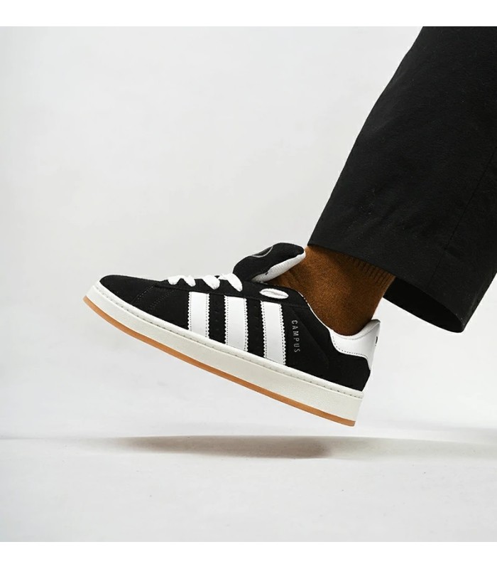 کفش پیاده روی زنانه آدیداس کامپوس مشکی و سفید طرح اصلی Adidas Campus