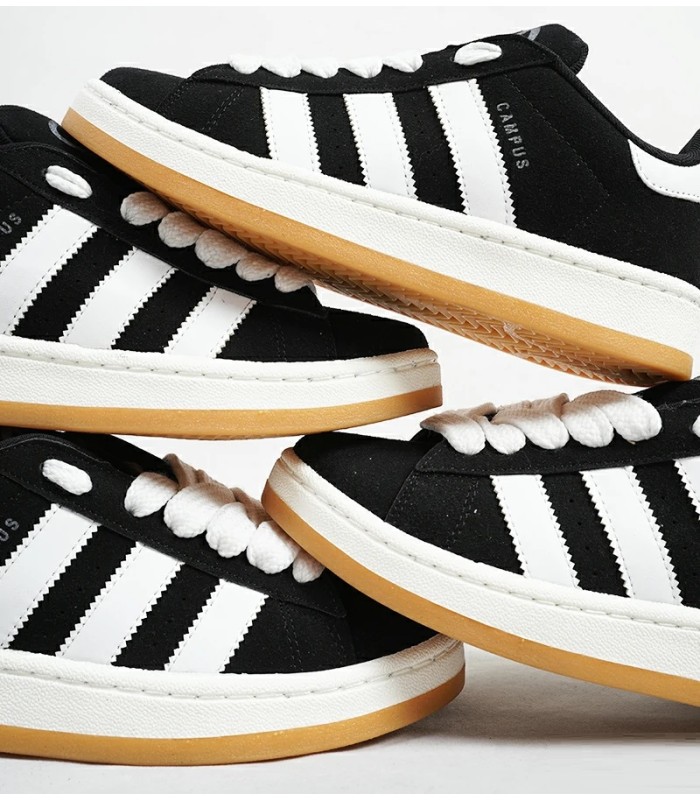 کفش پیاده روی زنانه آدیداس کامپوس مشکی و سفید طرح اصلی Adidas Campus